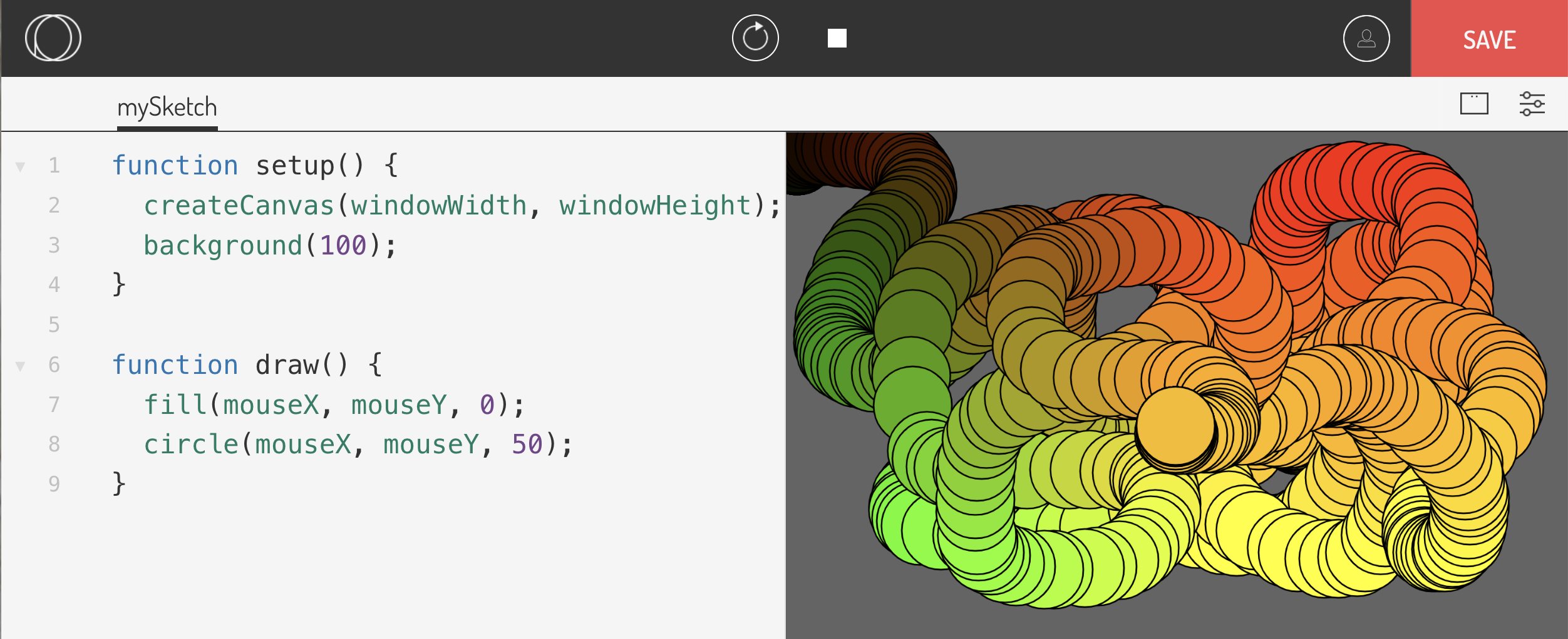 2d canvas code