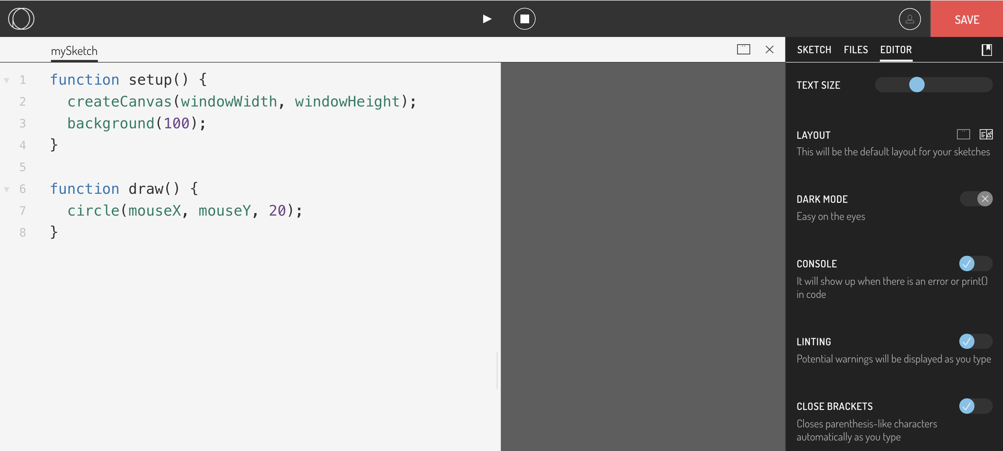 web editor